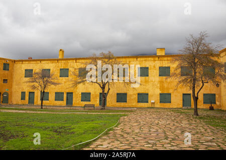 Das Schloss der Guten Hoffnung lokal bekannt als das Schloss oder Kapstadt Burg ist ein beliebtes Ausflugsziel für Menschen in Kapstadt, Südafrika, T Stockfoto