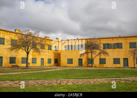 Das Schloss der Guten Hoffnung lokal bekannt als das Schloss oder Kapstadt Burg ist ein beliebtes Ausflugsziel für Menschen in Kapstadt, Südafrika, T Stockfoto