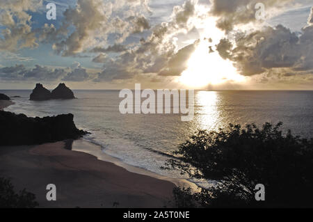 Quixaba Strand, Dois Irmãos, Fernando de Noronha, Pernambuco, Brasilien Stockfoto