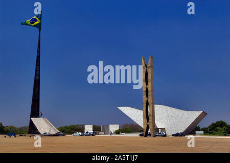 Panteão da pátria Tancredo Neves, Praça dos Três Poderes, Brasilia, DF, Brasilien Stockfoto