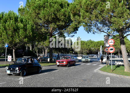 Classic Car, Oldtimer, Oldtimer, Ride, Kreuzfahrt, Corso, Road, Trip, ferra gosta, ferra Gosto, Stadt, Bibione, Venedig, Provinz Venedig, Italien Stockfoto