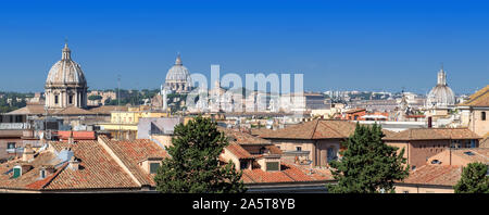 Panoramablick über Rom, Italien. Rom Stadtbild. Stockfoto