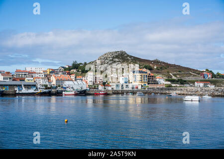 Allgemeine Ansicht der Muxi, Spanien, Europa. Camino de Santiago. Stockfoto