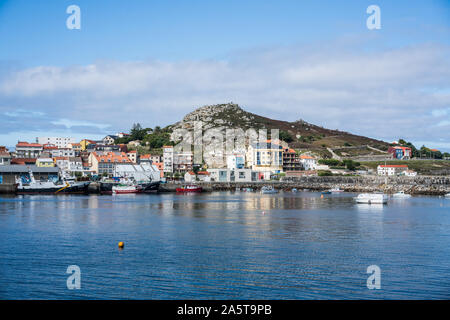 Allgemeine Ansicht der Muxi, Spanien, Europa. Camino de Santiago. Stockfoto