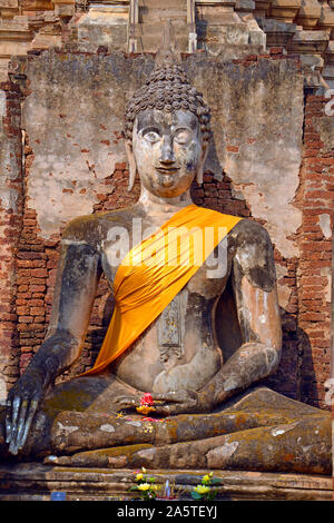 Ändern Buddha, Wat Mahathat Sukhothai, Thailand, Asien, Stockfoto