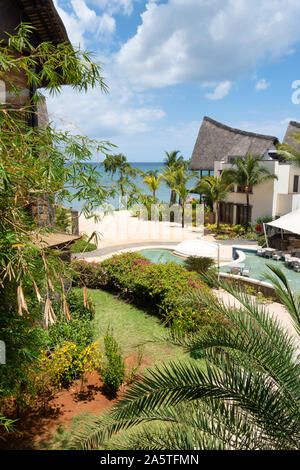 Mauritius Hotel; das luxuriöse 5-Sterne Angsana Balaclava Hotel an der Nordwestküste, Mauritius Stockfoto