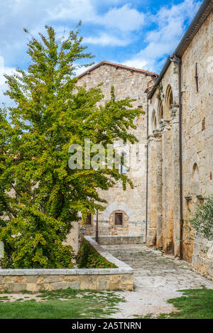 Farbenfrohe Gassen in der mittelalterlichen Stadt Massa Marittima in der Toskana - 1. Stockfoto