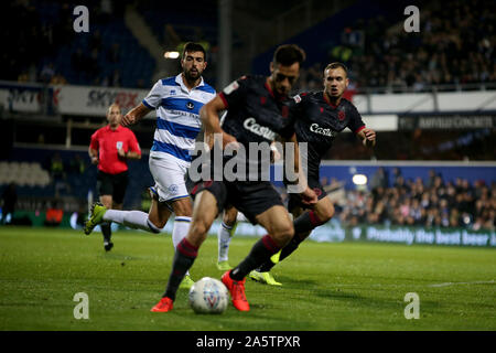 London, Großbritannien. 22 Okt, 2019. Michael Morrison von Lesung während der efl Sky Bet Championship Match zwischen den Queens Park Rangers und Lesung in der kiyan Prinz Stiftung Stadion, London, England am 22. Oktober 2019. Foto von Tom Smeeth. Nur die redaktionelle Nutzung, eine Lizenz für die gewerbliche Nutzung erforderlich. Keine Verwendung in Wetten, Spiele oder einer einzelnen Verein/Liga/player Publikationen. Credit: UK Sport Pics Ltd/Alamy leben Nachrichten Stockfoto