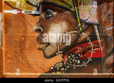Graffiti in Afrika/Senegal / Dakar Stockfoto