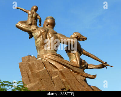 Monument der afrikanischen Renaissance in Dakar/Senegal Stockfoto