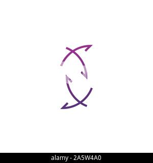 Pfeile abstrakten Chaos Bewegung. Vektor Illustration auf weißem Hintergrund. Stock Vektor