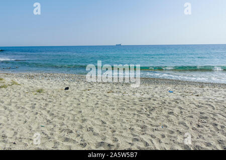 Berühmte Strand von Possidi Cape, Halbinsel Kassandra, Chalkidiki, Zentralmakedonien, Griechenland Stockfoto