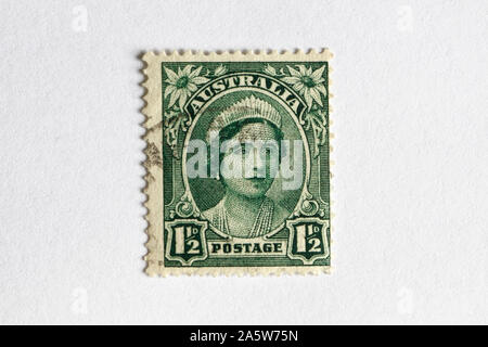 Australien Briefmarke 1 ½d von 1942 Stockfoto