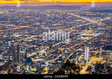 Skyline, Downtown, Bogota, Kolumbien Stockfoto