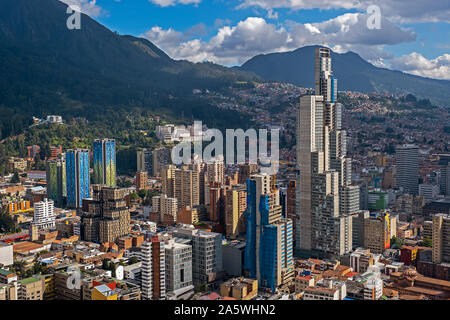 Skyline, Downtown, Bogota, Kolumbien Stockfoto