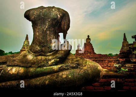 Wat Chai wattanaram beliebtesten Reisen Reiseziele in Ayutthaya Weltkulturerbe in Thailand Stockfoto
