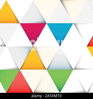 Abstrakte Muster mit Papier schneiden Dreiecke Stock Vektor