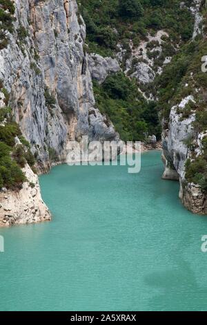 Lac de Sainte-Croix, Gorges du Verdon, Verdon Schlucht, Provence-Alpes-Cote d'Azur, Provence, Frankreich Stockfoto