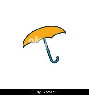 Schutz Symbol gesetzt. Vier Elemente in verschiedenen Stilrichtungen von Versicherung icons Collection. Kreative schutz Icons, Outline, farbige und flach Stock Vektor