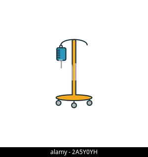 Tropfenzähler Icon Set. Vier Elemente in verschiedenen Stilen aus Medizin icons Collection. Kreative drop counter Icons, Outline, farbige und flach Stock Vektor