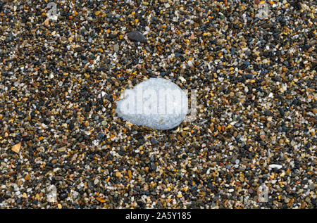 Textur aus Stein und Sand auf einem Vera Beach Stockfoto