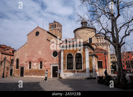 Italien, Veneto, Venedig, San Giacomo dall'Orio Kirche in San Polo Bezirk von Venedig Stockfoto