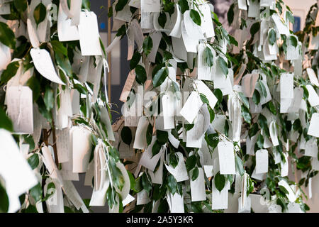 Möchten Baum für Liverpool. Yoko Ono. Museum von Liverpool Liverpool pierhead Waterfront. Enngland Stockfoto