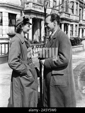 CELIA JOHNSON als Laura Jesson und Trevor Howard als Dr. Alec Harvey in KURZE BEGEGNUNG 1945 Regisseur David Lean aus dem Spiel von Noel Coward ein Noel Coward - Cineguild Produktion/Adler - Löwe Distributoren begrenzt Stockfoto