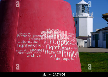 Eidechse Leuchtturm Heritage Center Lizard Halbinsel Helston Cornwall England Stockfoto