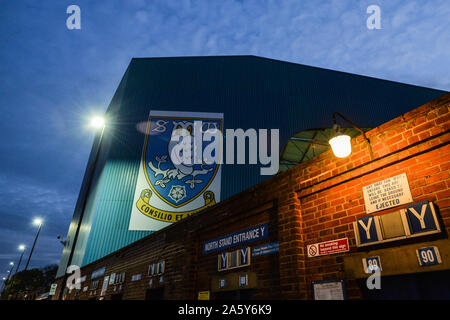 22. Oktober 2019, Hillsborough, Sheffield, England; Sky Bet Meisterschaft, Sheffield Mittwoch v Stoke City: Allgemeine Ansicht Hillsborough. Credit: Dean Williams/News Bilder Stockfoto