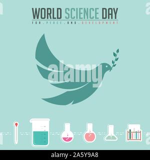 Welt Tag der Wissenschaft Stock Vektor
