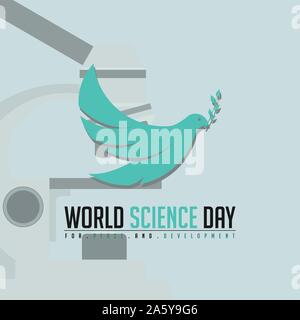 Welt Tag der Wissenschaft Stock Vektor