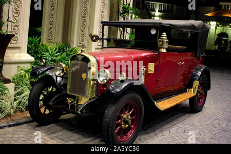 Vereinigtes Königreich Automobil Austin 7 1920er Modell vintage Classic Red Farbe Auto. Stockfoto