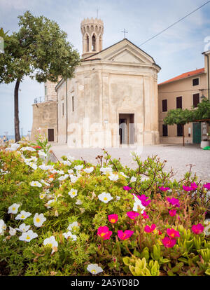 Kirche St. Clemens, Piran, Slowenien, Szent Klement - templom Stockfoto