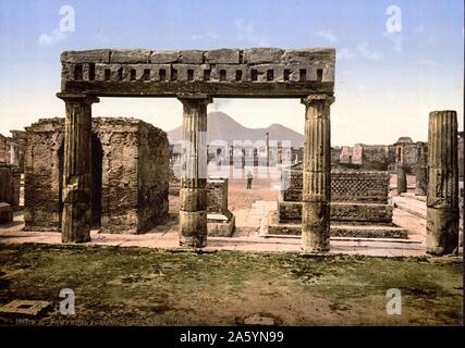 Das Forum, Pompeji, Italien zwischen 1890 und 1900. Stockfoto