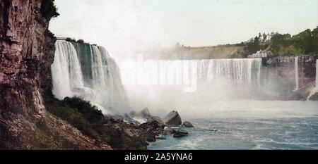 Niagara Falls, Gesamtansicht von Höhle der Winde-1900 Stockfoto