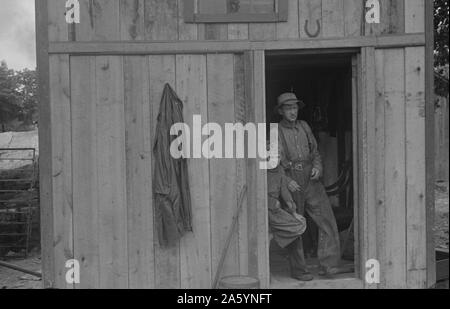 Stadtbewohner in Circleville' Hooverville, "central Ohio. 1938 Sommer. Stockfoto