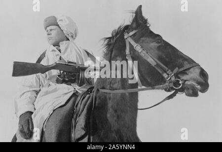 Montierte Scout an der Westfront in der UdSSR (Union der Sozialistischen Sowjetrepubliken) 1942 Stockfoto