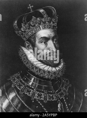 Porträt von König Charles V von Spanien (1500-1558) und Kaiser von Deutschland, auch bekannt als Charles V, Heiliger römischer Kaiser. Erstellt von Jacques Reich 1852-1923) Radierer. Datiert 1902 Stockfoto