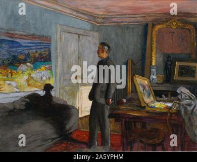 Portrait de Pierre Bonnard von Édouard Vuillard (1868-1940). Kleben Sie auf Leinwand, 1932. Vuillard war ein französischer Maler und Grafiker, die wurde im Zusammenhang mit der Nabis (die Gruppe, die Bonnard geholfen gefunden). Stockfoto