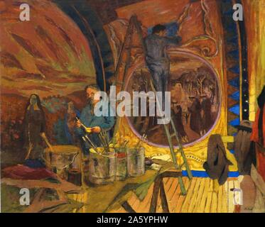 Portrait de Maurice Denis von Édouard Vuillard (1868-1940). Kleben Sie auf Leinwand, 1934. Vuillard war ein französischer Maler und Grafiker, die die Nabis zugeordnet war. Stockfoto