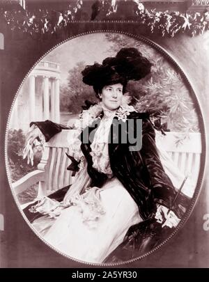 Fotodruck von First Lady Edith Kermit Carlow Roosevelt (1861-1948), Ehefrau von Präsident Theodore Roosevelt (1858-1919). Fotografiert von Frances (1864-1952). Datiert 1902 Stockfoto