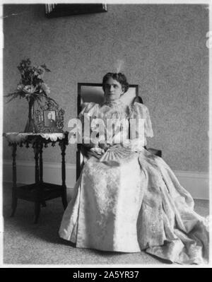 Foto von Ida Saxton McKinley (1847-1907) Ehefrau des Präsidenten William McKinley und die First Lady der Vereinigten Staaten. Datiert 1900 Stockfoto