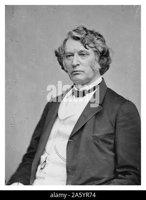 Fotodruck von Senator Charles Sumner (1811-1874), US-amerikanischer Politiker und Senator von Massachusetts. Von Mathew Brady (1822 – 1896), einer der ersten amerikanischen Fotografen fotografiert. Vom 1860 Stockfoto