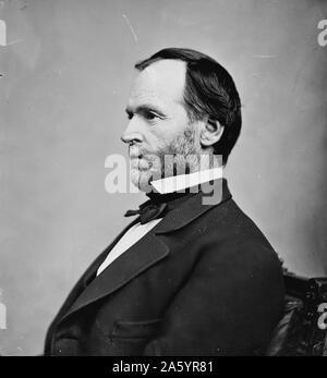 Portrait von General William Tecumseh Sherman (1820-1891), ein amerikanischer Soldat, General der Unionsarmee, Geschäftsmann, Pädagoge und Autor. Vom Jahre 1865 Stockfoto