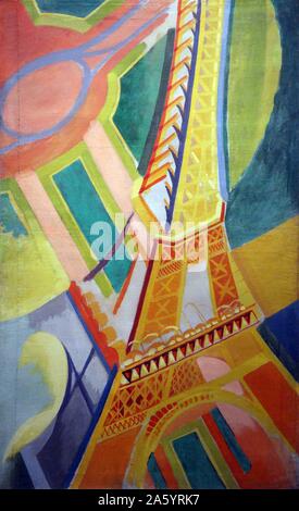 Tour Eiffel 1926 von Robert Delaunay, 1885-1941. Französische Künstler, der mit seiner Frau Sonia Delaunay und andere, die Kunstrichtung Orphismus, bekannt für seine Verwendung von kräftigen Farben und geometrischen Formen mitgegründet Stockfoto