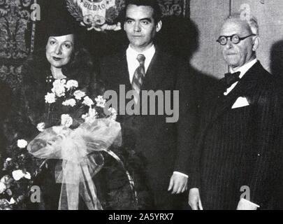 Federico García Lorca, (Mitte) 1898 – 19. August 1936; Spanische Dichter, Dramatiker und Theater-Regisseur. Stockfoto