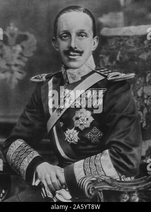 König Alfonso XIII (1886 – 28. Februar 1941 König von Spanien aus dem Jahr 1886 bis 1931. Stockfoto