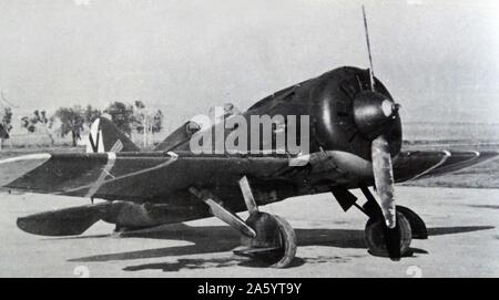 Polikarpov I-16, sowjetische Kampfflugzeuge, von der Republikanischen Kräfte, während des Spanischen Bürgerkriegs Die polikarpov I-16 war eine sowjetische Kampfflugzeuge in der Mitte der 1930er Jahre eingeführt und das Rückgrat der sowjetischen Luftwaffe zu Beginn des Zweiten Weltkriegs. Stockfoto