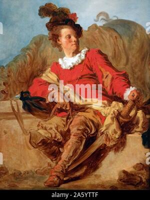 Jean-Claude Richard, I'abbe de Saint-Non, Vestit ein I'espanyola 1769 von Jean-Honoré Fragonard. (1732 - 1806). Stockfoto